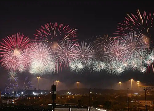 休宁县焰火晚会